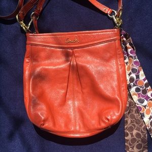 Vintage Coach Orange Purse